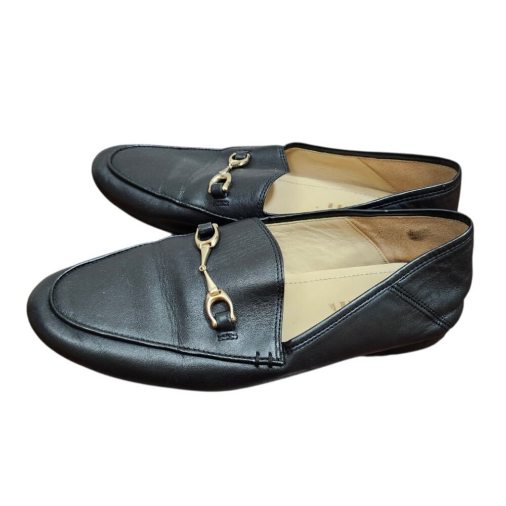 Coach Leather Loafers Womens 6 Black Horsebit Slip On Flats Classic - Picture 7 of 11